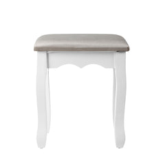 Artiss Dressing Table Stool Makeup Chair Bedroom Vanity Velvet Fabric Grey Furniture > Bar Stools & Chairs DRESS-D-STOOL-GY Online Furniture