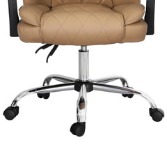 Artiss Executive Office Chair Leather Recliner Espresso Furniture > Bar Stools & Chairs OCHAIR-G-1051-BR Online Furniture