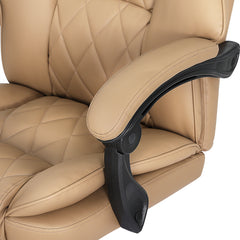 Artiss Executive Office Chair Leather Recliner Espresso Furniture > Bar Stools & Chairs OCHAIR-G-1051-BR Online Furniture