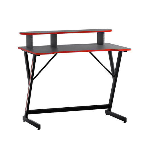 Artiss Gaming Desk Computer Desks Table 2-Tiers Storage Study Home Ofiice 100CM Furniture > Office GTABLE-B-100-BK Online Furniture