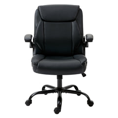 Artiss Office Chair Leather Computer Desk Chairs Executive Gaming Study Black Furniture > Office OCHAIR-G-7023-BK Online Furniture