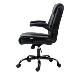 Artiss Office Chair Leather Computer Desk Chairs Executive Gaming Study Black Furniture > Office OCHAIR-G-7023-BK Online Furniture