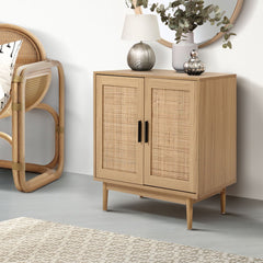 Artiss Rattan Buffet Sideboard Cabinet Storage Hallway Table Kitchen Cupboard Furniture > Dining FURNI-E-RAT-SID90-WD Online Furniture