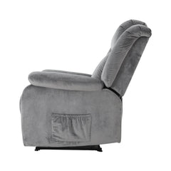 Artiss Recliner Chair Electric Massage Chair Velvet Lounge Sofa Heated Grey Furniture > Living Room RECLINER-A13-VEL-GY Online Furniture