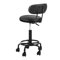 Artiss Salon Stool Swivel Chairs with Back Barber Beauty Hydralic Lift Furniture > Bar Stools & Chairs SALON-B-4128-NEW-BK Online Furniture