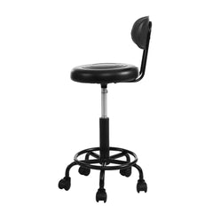Artiss Salon Stool Swivel Chairs with Back Barber Beauty Hydralic Lift Furniture > Bar Stools & Chairs SALON-B-4128-NEW-BK Online Furniture