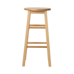 Artiss Set of 2 Beech Wood Backless Bar Stools - Natural Furniture > Bar Stools & Chairs BA-G-7033-NTX2 Online Furniture