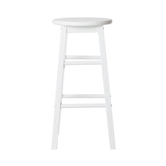 Artiss Set of 2 Beech Wood Backless Bar Stools - White Furniture > Bar Stools & Chairs BA-G-7033-WHX2 Online Furniture