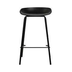 Artiss Set of 2 Metal Bar Stools - Black Furniture > Bar Stools & Chairs BA-BB-BAR-8319-BKX2 Online Furniture