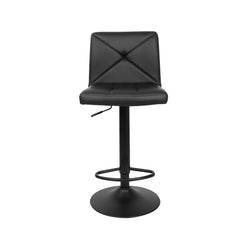 Artiss Set of 2 PU Leather Gas Lift Bar Stools - Black Furniture > Bar Stools & Chairs BA-TW-1536-BKX2 Online Furniture