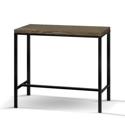 Artiss Vintage Industrial High Bar Table for Stool Kitchen Cafe Desk Dark Brown Furniture > Bar Stools & Chairs LC-BAR-TAB-ALEX-DARK-BR Online Furniture