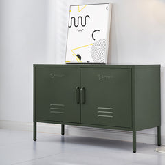 ArtissIn Base Metal Locker Storage Shelf Organizer Cabinet Buffet Sideboard Green Furniture > Living Room AI-LOCKER-LD-GN Online Furniture