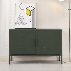 ArtissIn Base Metal Locker Storage Shelf Organizer Cabinet Buffet Sideboard Green Furniture > Living Room AI-LOCKER-LD-GN Online Furniture