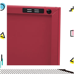 ArtissIn Buffet Sideboard Locker Metal Storage Cabinet - BASE Pink Furniture > Living Room AI-LOCKER-LD-PK Online Furniture