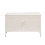 ArtissIn Buffet Sideboard Locker Metal Storage Cabinet - BASE White