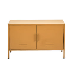 ArtissIn Buffet Sideboard Locker Metal Storage Cabinet - BASE Yellow Furniture > Living Room AI-LOCKER-LD-YE Online Furniture