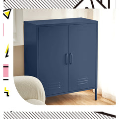 ArtissIn Buffet Sideboard Locker Metal Storage Cabinet - SWEETHEART Blue Furniture > Living Room AI-LOCKER-MI-BL Online Furniture