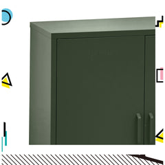 ArtissIn Buffet Sideboard Locker Metal Storage Cabinet - SWEETHEART Green Furniture > Living Room AI-LOCKER-MI-GN Online Furniture