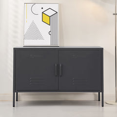 ArtissIn Buffet Sideboard Metal Cabinet - BASE Black Furniture > Living Room AI-LOCKER-LD-BK Online Furniture