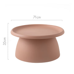 ArtissIn Coffee Table Mushroom Nordic Round Large Side Table 70CM Pink Furniture > Living Room AI-PP-CT-L-PK Online Furniture