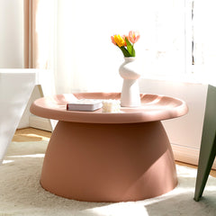 ArtissIn Coffee Table Mushroom Nordic Round Large Side Table 70CM Pink Furniture > Living Room AI-PP-CT-L-PK Online Furniture