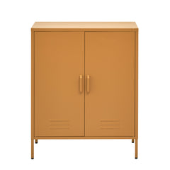 ArtissIn Sweetheart Metal Locker Storage Shelf Shoe Cabinet Buffet Sideboard Yellow Furniture > Living Room AI-LOCKER-MI-YE Online Furniture