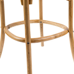 Aster 2pc Crossback Bar Stools Dining Chair Solid Birch Timber Rattan Seat - Oak Furniture > Bar Stools & Chairs V315-VOD-CAFE-11-2PC-KIT Online Furniture