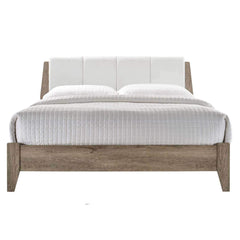 Bed Frame with Leather Headboard - ozily