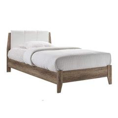 Bed Frame with Leather Headboard - ozily