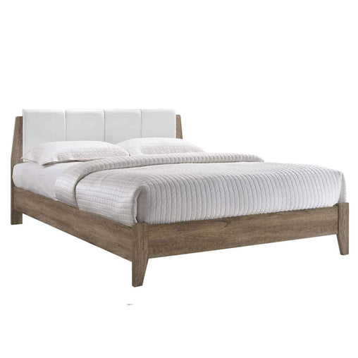 Bed Frame with Leather Headboard - ozily