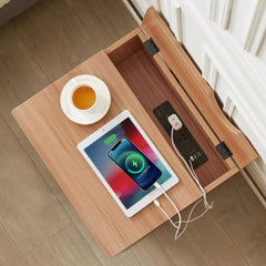 Bedside Table with Powerboard & USB Ports Furniture > Living Room V178-100038 Online Furniture