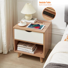 Bedside Table with Powerboard & USB Ports Furniture > Living Room V178-100038 Online Furniture