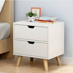 Bedside Tables Drawers Side Table Nightstand White Storage Cabinet Wood Furniture > Office V63-837801 Online Furniture