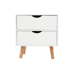 Bedside Tables Drawers Side Table Nightstand White Storage Cabinet Wood Furniture > Office V63-837801 Online Furniture