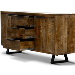 Begonia Buffet Sideboard Table 170cm 2 Door 3 Drawer Mango Wood Unique Furniture Furniture > Living Room V315-UL-006 Online Furniture