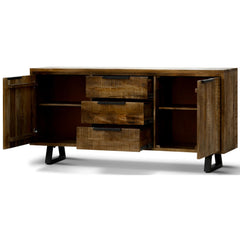 Begonia Buffet Sideboard Table 170cm 2 Door 3 Drawer Mango Wood Unique Furniture Furniture > Living Room V315-UL-006 Online Furniture