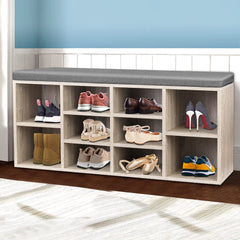 Bench Wooden Shoe Rack Storage Furniture FURNI-C-SHOE-BEN102-WD Online Furniture