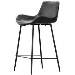 Brando  Set of 6 PU Leather Upholstered Bar Chair Metal Leg Stool Vintage Grey Furniture > Bar Stools & Chairs V315-V-DUR-003-6PC-KIT Online Furniture
