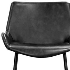 Brando  Set of 6 PU Leather Upholstered Bar Chair Metal Leg Stool Vintage Grey Furniture > Bar Stools & Chairs V315-V-DUR-003-6PC-KIT Online Furniture