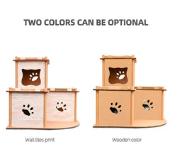 Cat Cardboard House Tower Condo Scratcher Pet Post Pad Mat Furniture Pet Care > Cat Supplies V278-CP-178-CAT-CARDBOARD Online Furniture