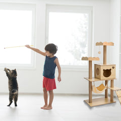 Cat Tree (120cm / 135cm Wood) - PT-CT-132-RN / PT-CT-132-MM Pet Care > Cat Supplies V227-7050641002082 Online Furniture