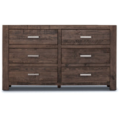 Catmint Dresser 6 Chest of Drawers Solid Pine Wood Storage Cabinet - Grey Stone Furniture > Bedroom V315-V-SED-005 Online Furniture