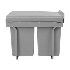 Cefito 2x20L Pull Out Bin - Grey Home & Garden > DIY POT-BIN-20L-SET Online Furniture