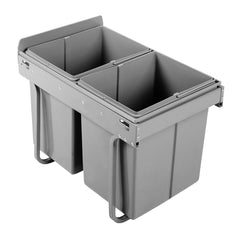 Cefito 2x20L Pull Out Bin - Grey Home & Garden > DIY POT-BIN-20L-SET Online Furniture