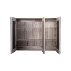 Cefito Bathroom Mirror Cabinet 900mm x720mm - Natural Furniture BV-MC-6005-NT-AB Online Furniture