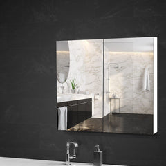 Cefito Bathroom Vanity Mirror with Storage Cavinet - White Furniture BV-MC-6007-WH Online Furniture