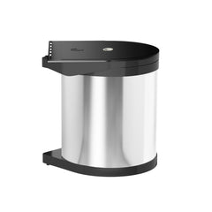 Cefito Kitchen Swing Out Pull Out Bin Stainless Steel Garbage Rubbish Can 12L Home & Garden > Kitchen Bins POT-BIN-CIR-002 Online Furniture