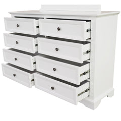 Celosia Dresser 8 Chest of Drawers Bedroom Acacia Timber Storage Cabinet - White Furniture > Bedroom V315-VO-SALA-05 Online Furniture