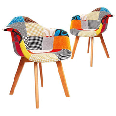 Chairs Fabric Dining  -  Set of 2 - ozily
