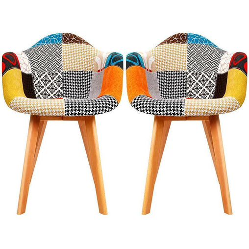 Chairs Fabric Dining  -  Set of 2 - ozily